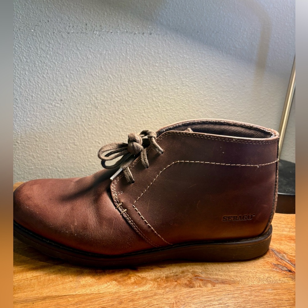 Sebago Men's Brown Leather Chukka Boots - Picture 3 of 5